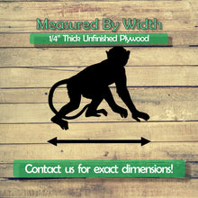 Load image into Gallery viewer, Monkey Unfinished Wood Cutout Shapes - Laser Cut DIY Craft