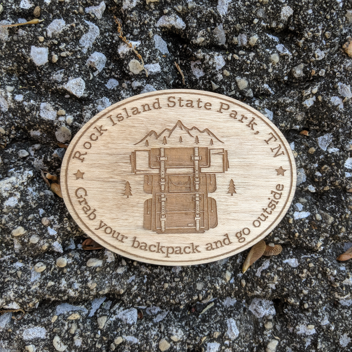 Custom Backpack State Park Magnet