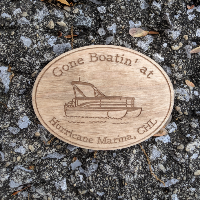 Custom Gone Boating Magnet