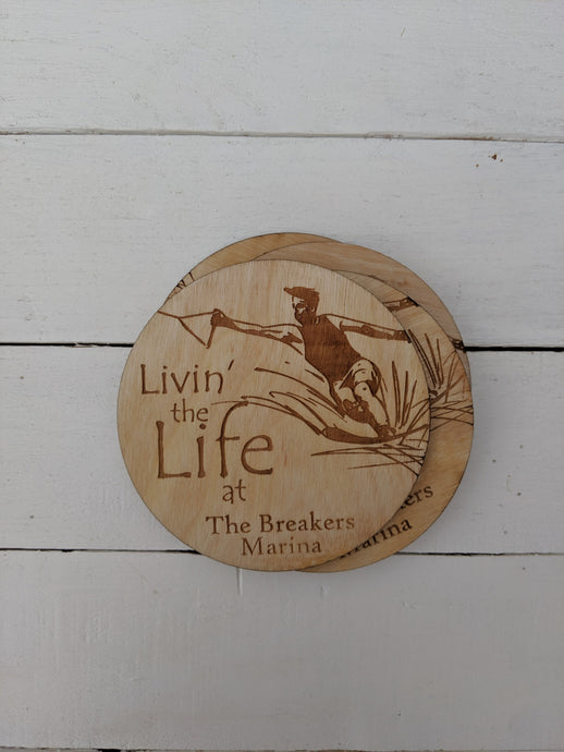 Custom Living Life Coaster