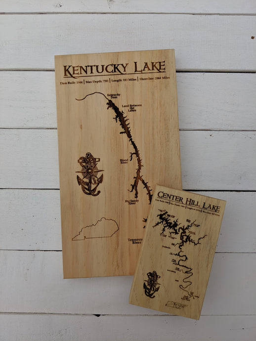 Custom Wood Lake Sign