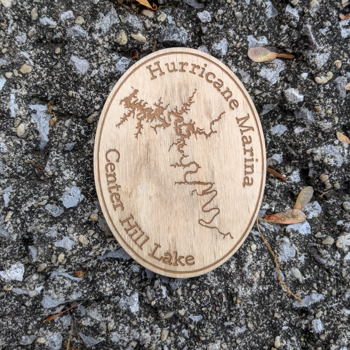 Custom Lake Map Magnet