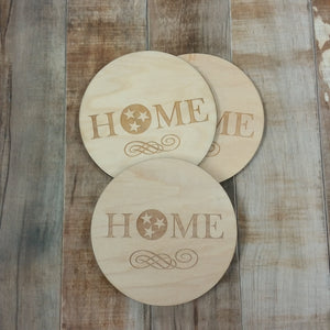 Home Tristar Laser Engraved Coaster 4 Set