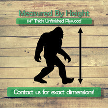 Load image into Gallery viewer, Bigfoot Unfinished Wood Cutout Shapes - Laser Cut DIY Craft