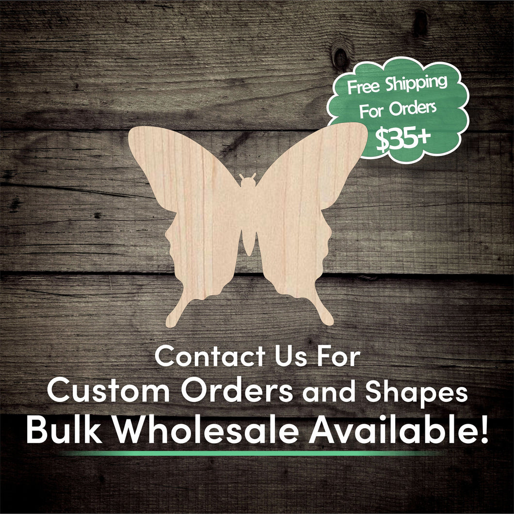 Butterfly Unfinished Wood Cutout Shapes - Laser Cut DIY Craft