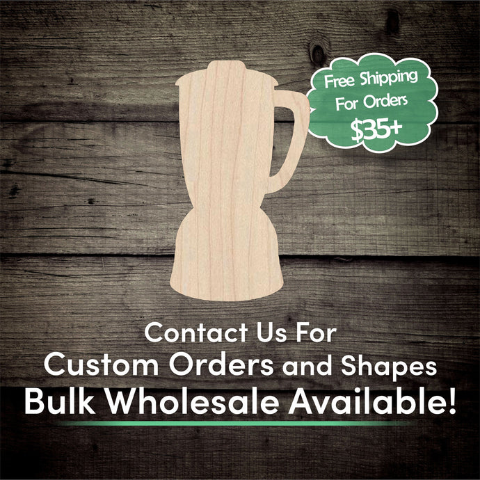 Blender Unfinished Wood Cutout Shapes - Laser Cut DIY Craft