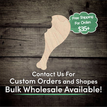 Load image into Gallery viewer, Chicken Leg Unfinished Wood Cutout Shapes - Laser Cut DIY Craft