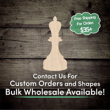 Load image into Gallery viewer, Bishop Chess Piece  Unfinished Wood Cutout Shapes - Laser Cut DIY Craft