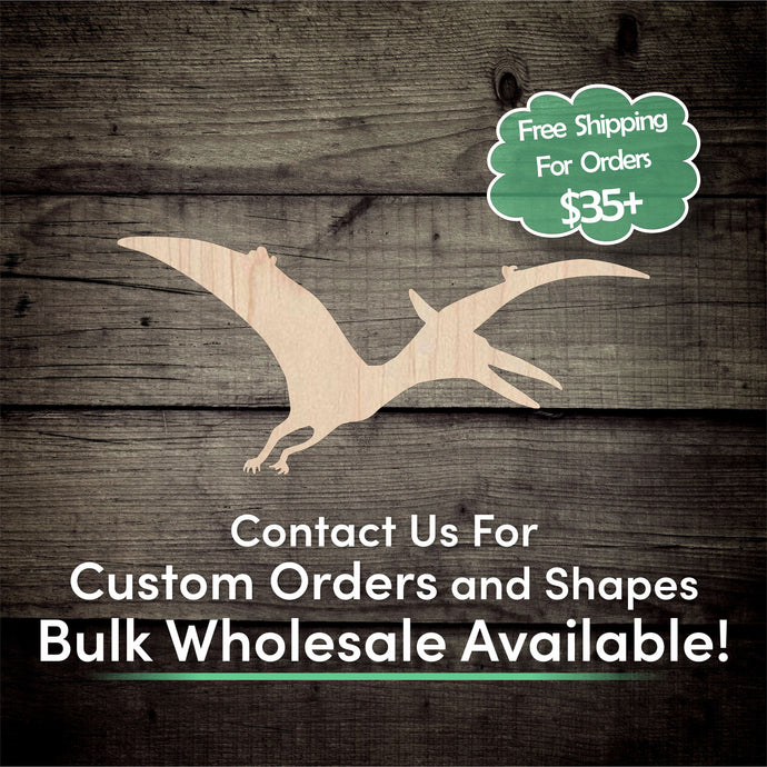Dinosaur Unfinished Wood Cutout Shapes - Laser Cut DIY Craft
