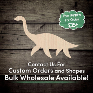 Loch Ness Monster Unfinished Wood Cutout Shapes - Laser Cut DIY Craft