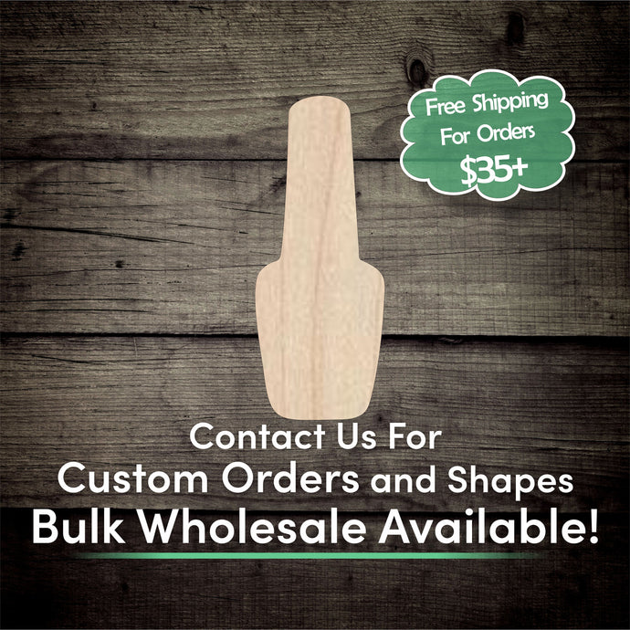Nail Polish Unfinished Wood Cutout Shapes - Laser Cut DIY Craft