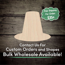 Load image into Gallery viewer, Pilgrim Hat Unfinished Wood Cutout Shapes- Laser Cut DIY Craft