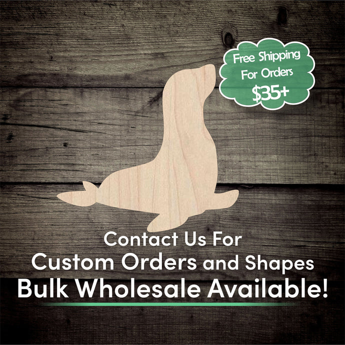 Seal Unfinished Wood Cutout Shapes - Laser Cut DIY Craft