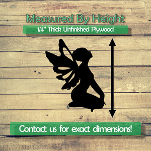 Fairy Unfinished Wood Cutout Shapes - Laser Cut DIY Craft