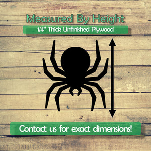 Spider Unfinished Wood Cutout Shapes - Laser Cut DIY Craft