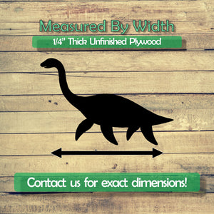 Loch Ness Monster Unfinished Wood Cutout Shapes - Laser Cut DIY Craft