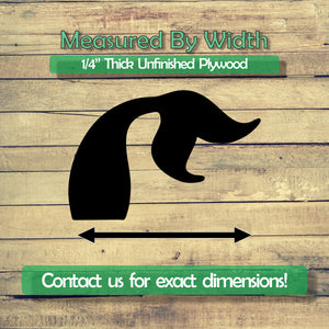 Mermaid Tail Unfinished Wood Cutout Shapes - Laser Cut DIY Craft