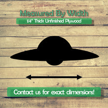 Load image into Gallery viewer, UFO Unfinished Wood Cutout Shapes - Laser Cut DIY Craft