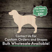 Load image into Gallery viewer, Boykin Spaniel Unfinished Wood Cutout Shapes - Laser Cut DIY Craft