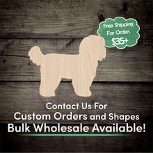 Load image into Gallery viewer, Shih Tzu Dog Unfinished Wood Cutout Shapes - Laser Cut DIY Craft
