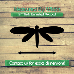 Dragonfly Unfinished Wood Cutout Shapes - Laser Cut DIY Craft