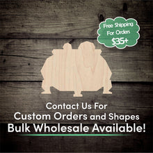 Load image into Gallery viewer, Witch Cauldron Unfinished Wood Cutout Shapes - Laser Cut DIY Craft