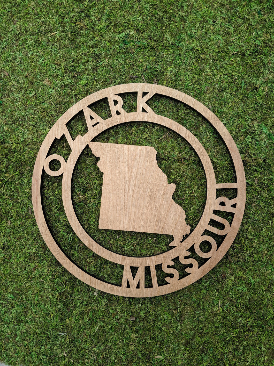 Custom City State Personalized Circle Round Door Hanger